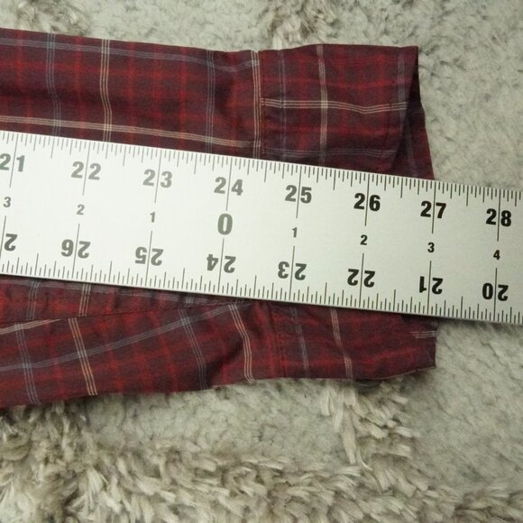 REI Men's Casual Button Down Shirt - Red Plaid - Picture 8 of 10